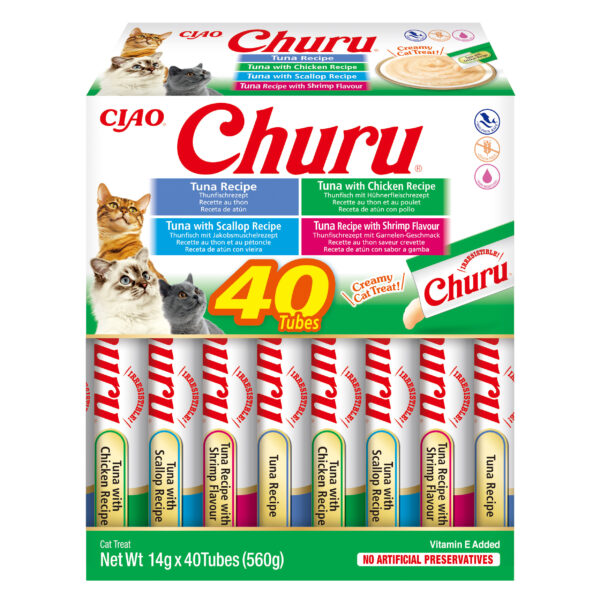 Churu Tuna Seafood Variety 40x14g