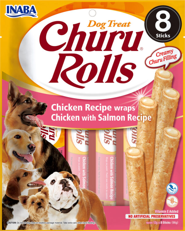 Churu Chicken Recipe wraps Chicken with Salmon Recipe 8x12g