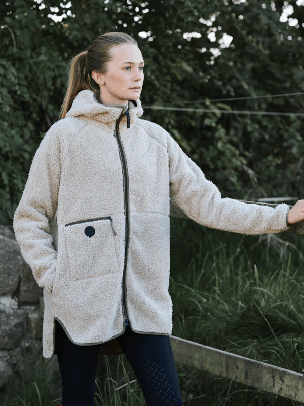 Nora Teddyjacka Beige XXL