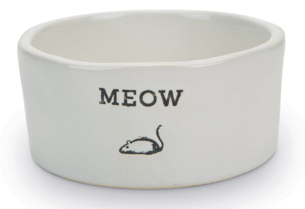 Keramikskål Vit Meow Beeztees