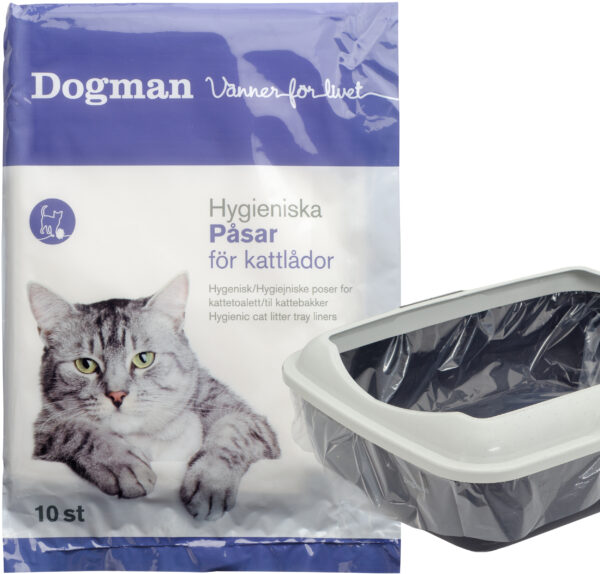 Påsar för kattlådor M