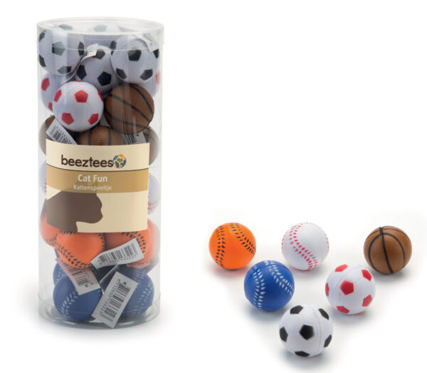 Kattleksak Sportbollar Skumgummi Mix Beeztees