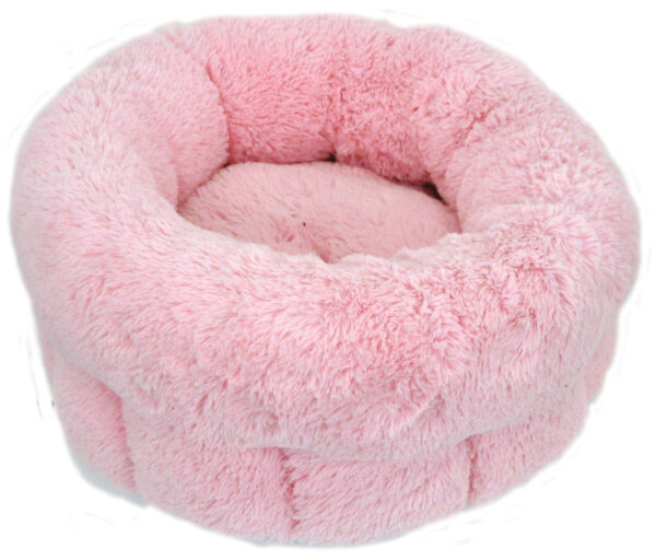 Bädd plysch rosa S 38x35x20