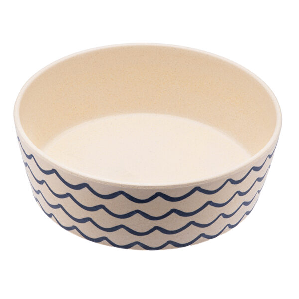Beco matskål Waves Flat från växtfibrer 18x6,5 cm