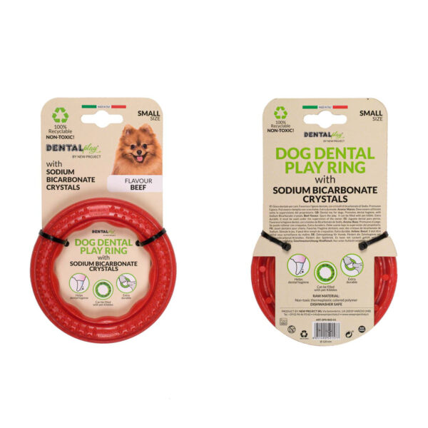 Hundleksak Ring Small Röd Dental Play