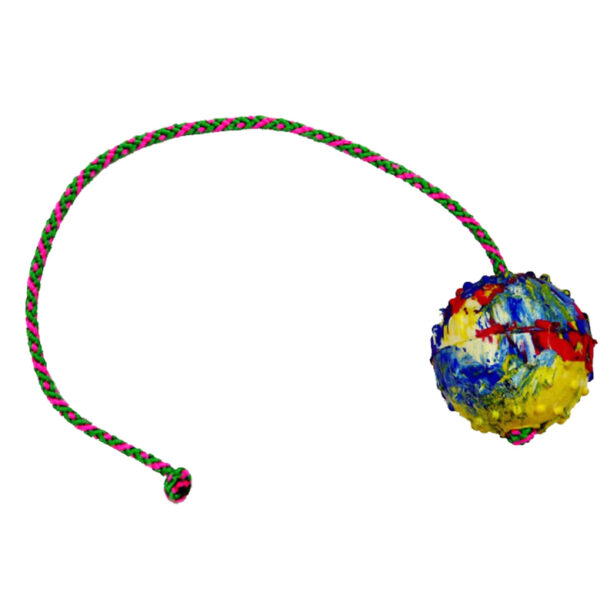 Hundleksak Boll massivt gummi rep Gappay