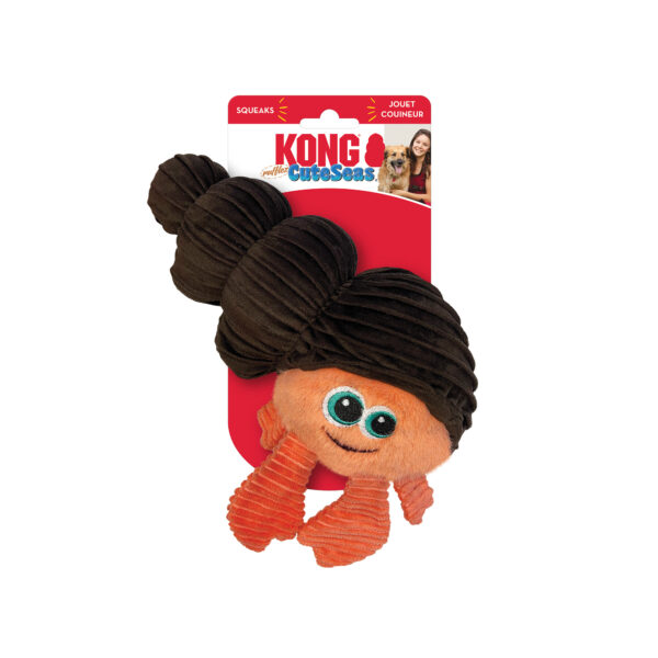Hundleksak Cute Seas Rufflez Hermit Crab Sm/Md KONG