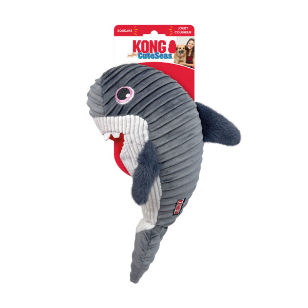 Hundleksak Cute Seas Rufflez Shark Med/Lge KONG