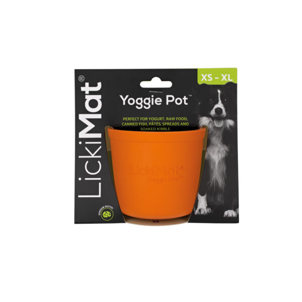 Lickimat Yoggie Pot orange