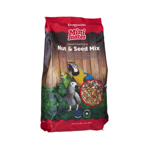 Dogman Mini Mates Nöt och Frömix Papegoja 750g