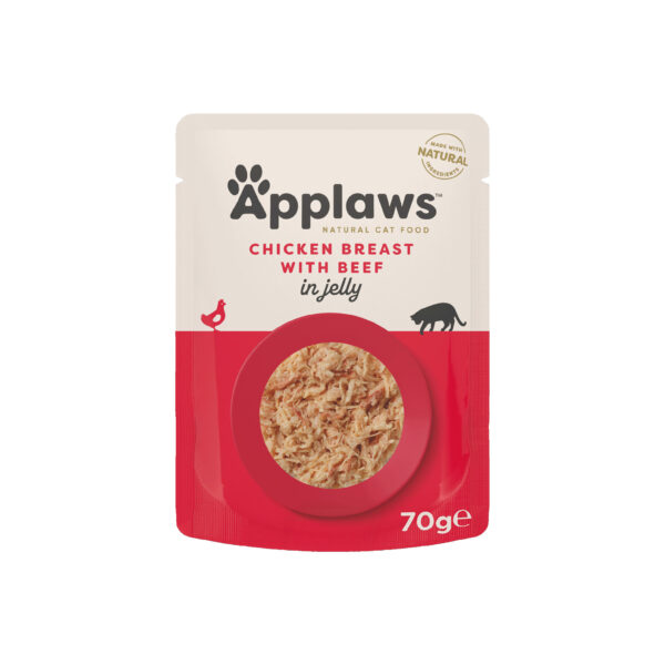 Applaws katt Påse Kyckling + Nöt Gelé