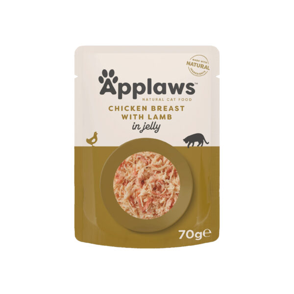 Applaws katt Påse Kyckling + Lamm Gelé